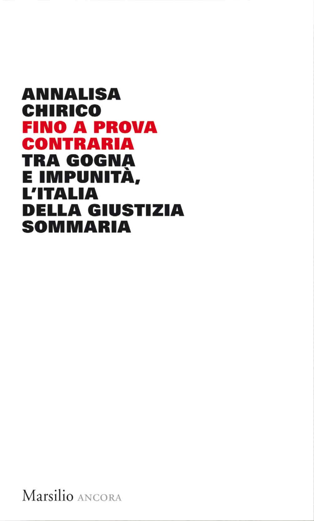 Fino a prova contraria 